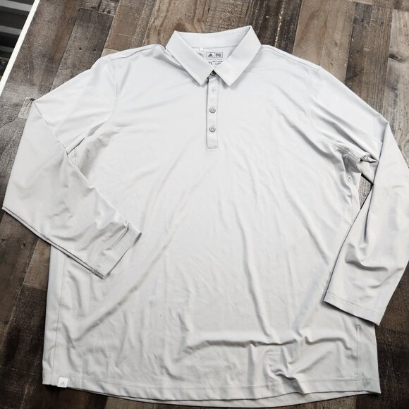 Mens Adidas size 2XL Polyester Long Sleeve Golf Polo Shirt (Lot of 3) - Picture 4 of 16